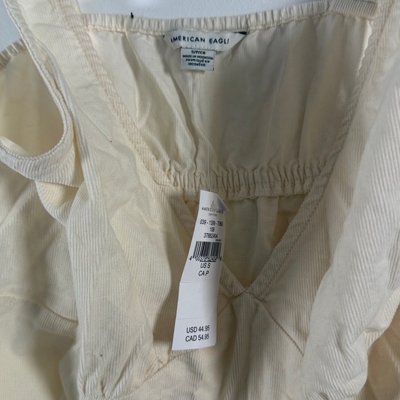 NWT American Eagle Outfitters Beige Corduroy Mini Dress - Picture 3 of 7